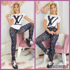 Súper Cute Set Shirt And Leggings ONE SIZE